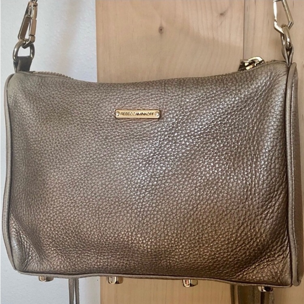 Rebecca Minkoff gold metallic crossbody